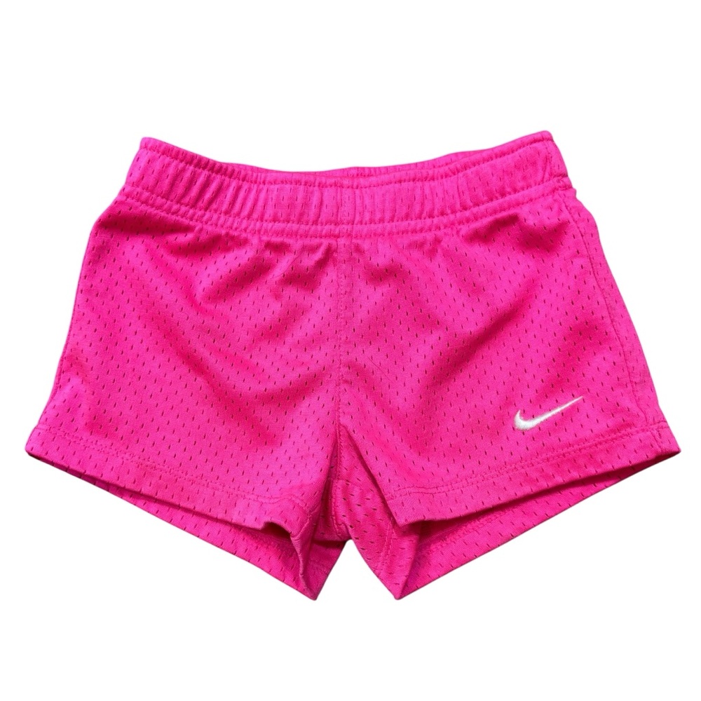 Toddler Girls Classic Nike Mesh Athletic Shorts Pink Lined Size 2T